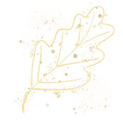 Obraz premium Luxury Golden Leaf