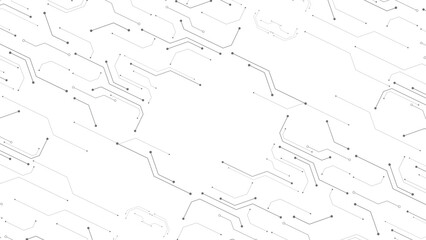 Grey white Abstract technology background, Hi-tech digital connect, Communication, High technology concept, Science background