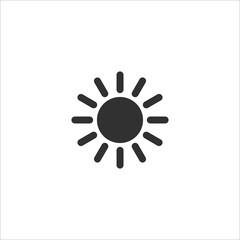 Sun icon,sun light icon,light icon,day icon,shine icon,sunny icon,weather icon. Stock vector illustration isolated on white background.