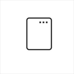 Document share Icon vector. Simple flat symbol. Perfect Black pictogram illustration on white background.