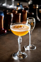 tasty cocktail in the bar