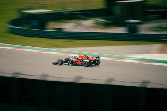 Beautiful view of Max Verstappen In Redbull F1 car at Circuit of the Americas