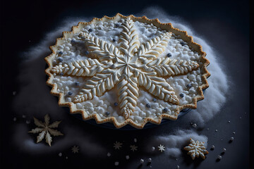 christmas snowflake pie