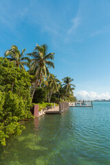 tropical paradise island Miami Beach florida  