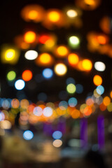 Colorful of bokeh background lighting