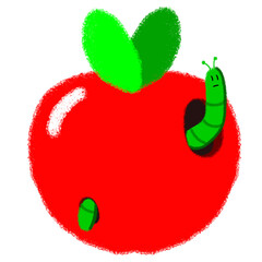Apple & Worm