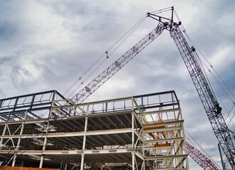 Fototapeta na wymiar crane at a construction site 2022