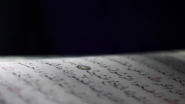 Quran Book Closeup Praying Islamic Religion
