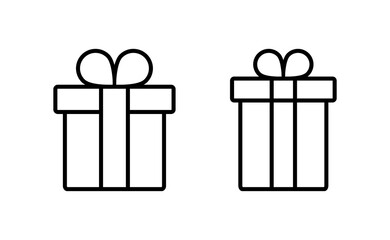 Gift icon vector for web and mobile app. gift sign and symbol. birthday gift