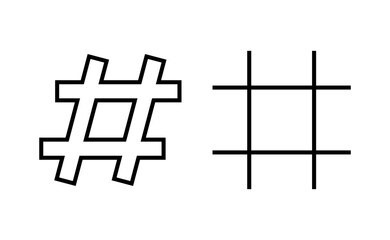 Obraz premium Hashtag icon vector for web and mobile app. hashtag sign and symbol