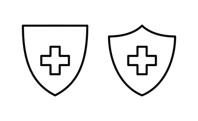 Health insurance icon vector for web and mobile app. Insurance document sign and symbol