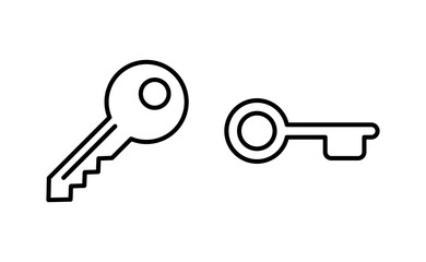 Key icon vector for web and mobile app. Key sign and symbol.