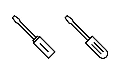 Screwdriver icon vector for web and mobile app. tools sign and symbol