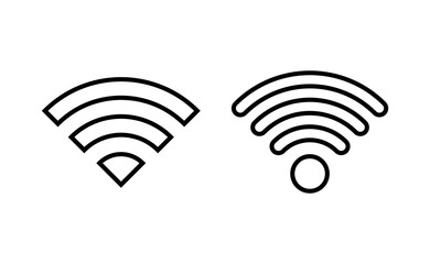 Wifi icon vector for web and mobile app. signal sign and symbol. Wireless  icon