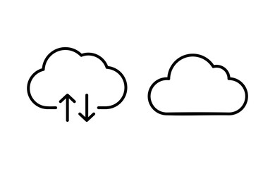 Cloud icon vector for web and mobile app. cloud sign and symbol