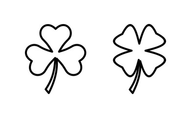 Clover icon vector for web and mobile app. clover sign and symbol. four leaf clover icon.