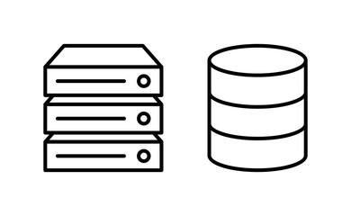 Database icon vector for web and mobile app. database sign and symbol