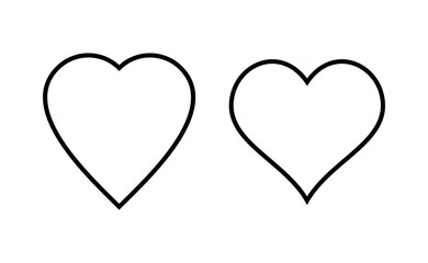 Love icon vector for web and mobile app. Heart sign and symbol. Like icon vector.