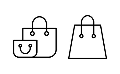Shopping bag icon vector for web and mobile app. shopping sign and symbol