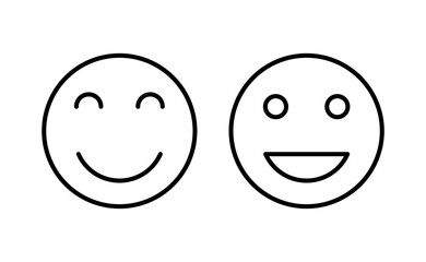 Fototapeta premium smile icon vector for web and mobile app. smile emoticon icon. feedback sign and symbol