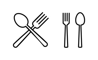 spoon and fork icon vector for web and mobile app. spoon, fork and knife icon vector. restaurant sign and symbol