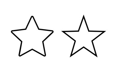 Fototapeta premium Star Icon vector for web and mobile app. rating sign and symbol. favourite star icon