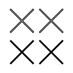 Close icon vector for web and mobile app. Delete sign and symbol. cross sign
