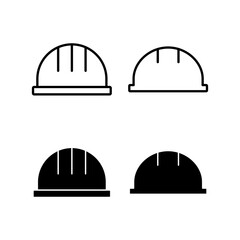 Helmet icon vector for web and mobile app. Motorcycle helmet sign and symbol. Construction helmet icon. Safety helmet