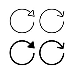 Refresh icon vector for web and mobile app. Reload sign and symbol. Update icon.
