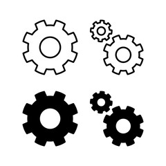 setting Icon vector for web and mobile app. Cog settings sign and symbol. Gear Sign