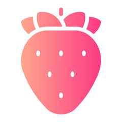 strawberry gradient icon