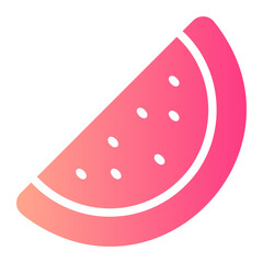 watermelon gradient icon