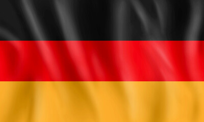 Illustration of Germany flag 3d style