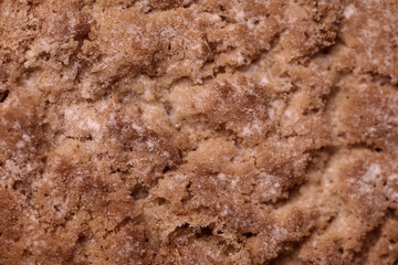 Closeup view of delicious cookie as background