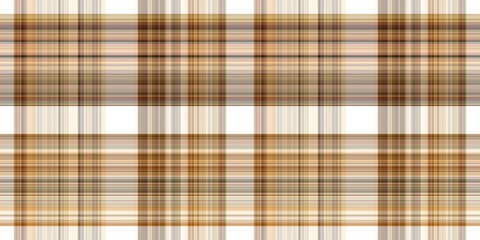 Woodland white tartan seamless border textile. Tonal autumnal forest plaid with organic texture. banner of orange stripe for rough washi tape.