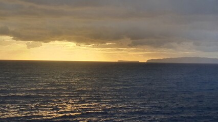 sunset over the sea