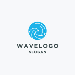 Wave logo template vector illustration design
