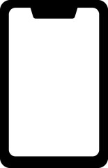スマートフォンのシンプルイラストアイコン
