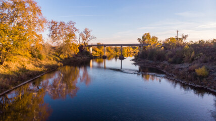 Yuba River in Marysville, California on Simpson Lane.