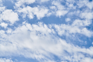 Fototapeta premium Beatiful blue sky with clouds on a sunny day