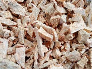 Dried sago. Sago texture background (Metroxylon sagu). Abstract background.