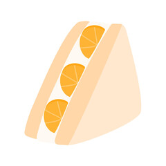 Fruit Sandwiches Japanese Dessert orange