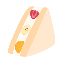 yummy creamy cakes with fruits