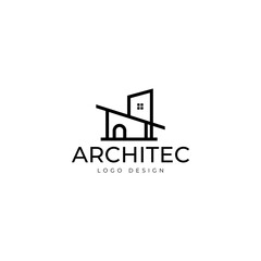 Interior and Architecture logo design vector illustration template