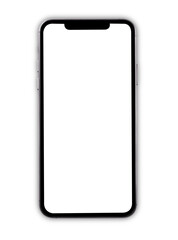 Modern Smartphone digital blank screen isolate on white background