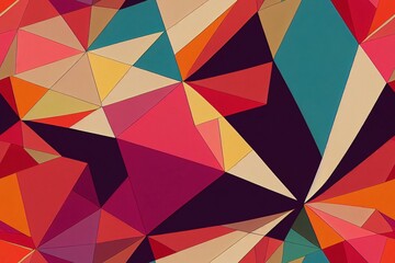 Abstract colorful geometric triangular polygonal texture pattern background wallpaper