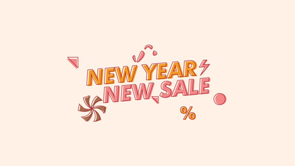 NEW YEAR SALE, YEAR END SALE, END OF YEAR SALE, BANNER SALE, SALE. FLASH SALE.