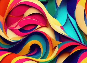 Abstract wave swirling twirling colorful dynamic gradient feather fluid hipster liquid background wallpaper