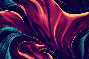 Abstract colorful red gradient. 3d liquid wavy shapes as futuristic XDR wallpaper