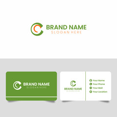 Abstract of your company branding logo, with the initial letter 'C' with circle geometry